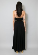 John Marks by Anne Tyrrell Black 70's Halter Neck Dress